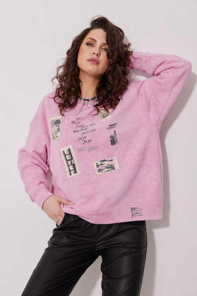 Джоггеры из эко кожи с манжетами и шнуром MG Wear 4128 черный - фото 4