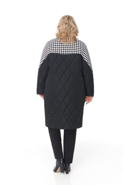 Пальто Pretty 1896 черно-белый - фото 2