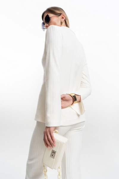 Демисезонный трикотажный жакет прилегающего силуэта SILVERSPICE S-7508 - фото 8