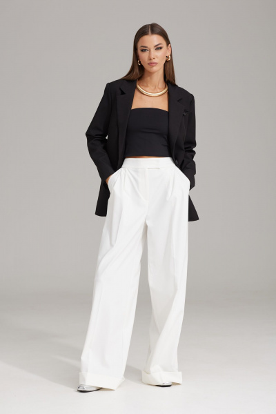 Комплект брюк, жакет и топ для повседневного стиля N.O.W. 1543 - фото 3