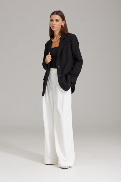 Комплект брюк, жакет и топ для повседневного стиля N.O.W. 1543 - фото 1