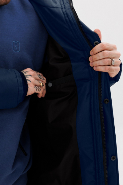 Утепленная демисезонная куртка с капюшоном GO M9001/20-04. 176-182 - фото 7