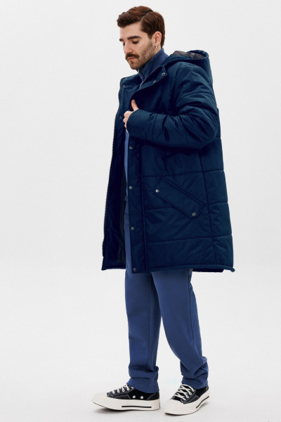 Утепленная демисезонная куртка с капюшоном GO M9001/20-04. 176-182 - фото 6