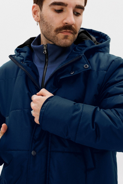 Утепленная демисезонная куртка с капюшоном GO M9001/20-04. 176-182 - фото 3