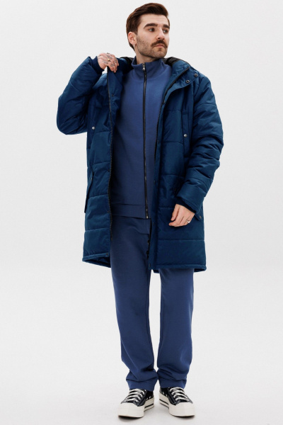 Утепленная демисезонная куртка с капюшоном GO M9001/20-04. 176-182 - фото 2