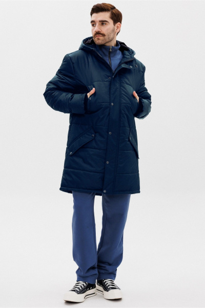 Утепленная демисезонная куртка с капюшоном GO M9001/20-04. 176-182 - фото 1