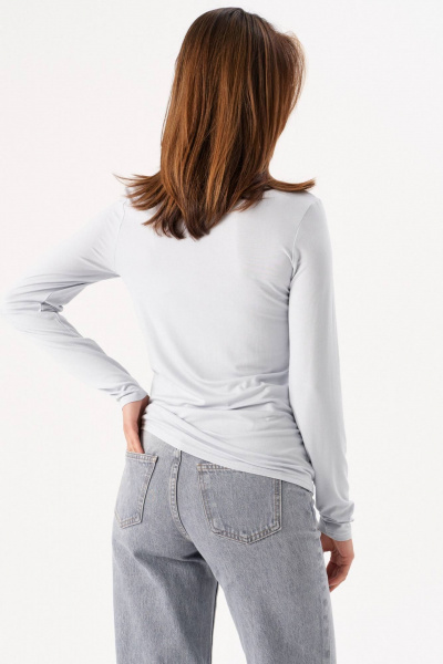 Водолазка из мягкой вискозы для повседневного образа Romgil 889ДВТЗ жемчужный_серый - фото 2