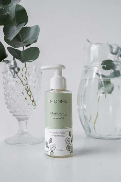 Натуральный бессульфатный гель для умывания с цитрусами и АНА MONMU Cleansing Gel normalize, 150g - фото 2