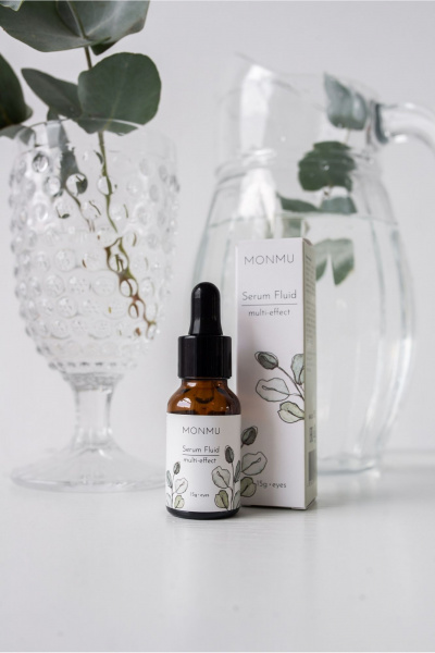 Питательный крем для тела и рук с маслами и экстрактами MONMU Serum Fluid multi-effect, 15g - фото 2