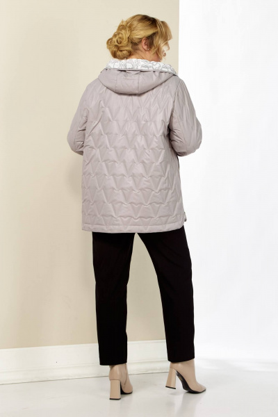 Демисезонная куртка на каждый день розовая Shetti 2183 пудра - фото 7