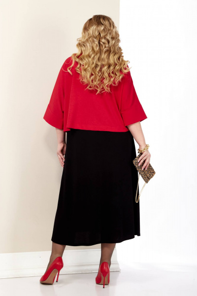 Демисезонный костюм: платье и пиджак из легких тканей Shetti 4072 - фото 8