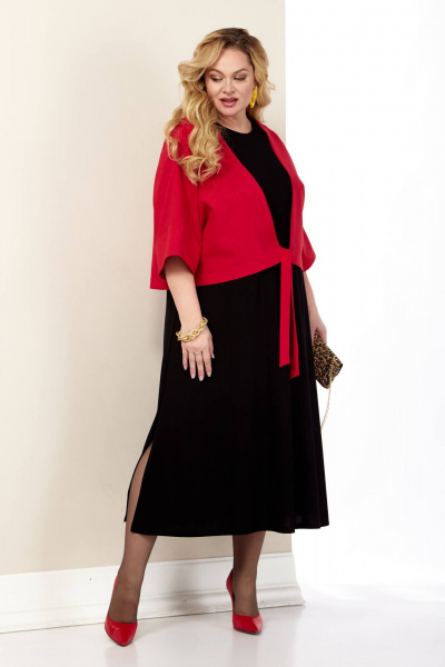Демисезонный костюм: платье и пиджак из легких тканей Shetti 4072 - фото 7