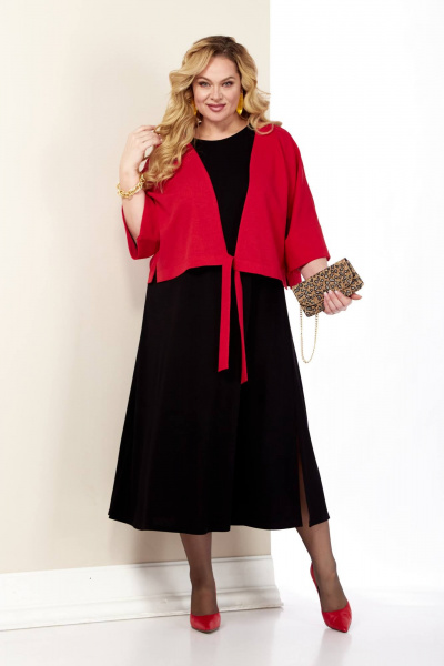 Демисезонный костюм: платье и пиджак из легких тканей Shetti 4072 - фото 6