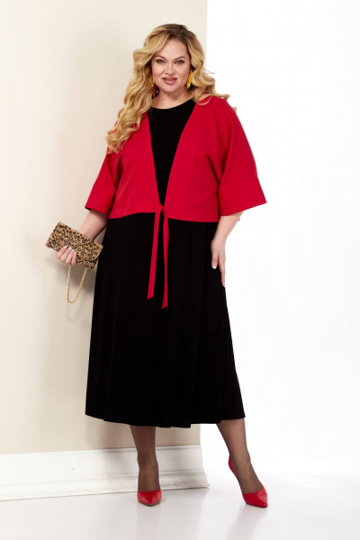 Демисезонный костюм: платье и пиджак из легких тканей Shetti 4072 - фото 1