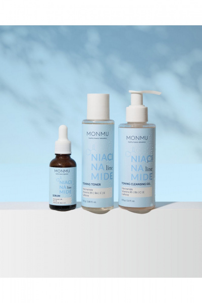 Гель для умывания с цитрусовыми и АНА-кислотами 150г MONMU NIACINAMIDE Toning cleansing gel, 150g - фото 2