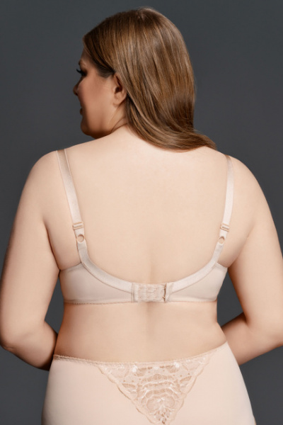 Бюстгальтер бежевый мягкая чашка боковая корректировка Milavitsa 100152 нюд - фото 2