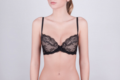 Бюстгальтер дублированная чашка черный для малых полнот Milavitsa 123280 черный - фото 1