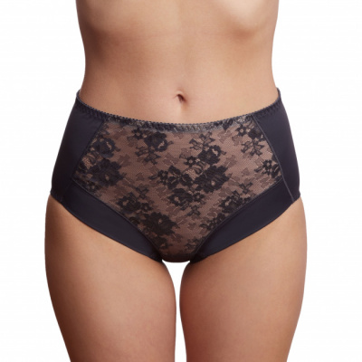 Трусы с высокой линией талии для полных Форм Milavitsa 256180 рубин/нюд - фото 2