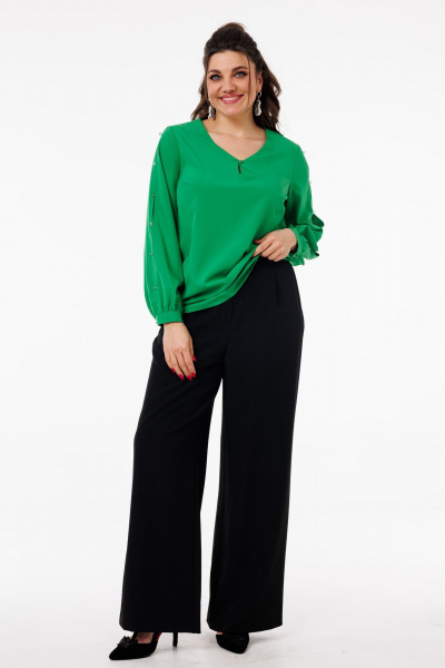 Блуза Anelli 1377 ирландский_зеленый - фото 8