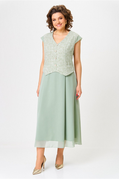 Жакет, платье Bonna Image 970/2 зеленый - фото 13