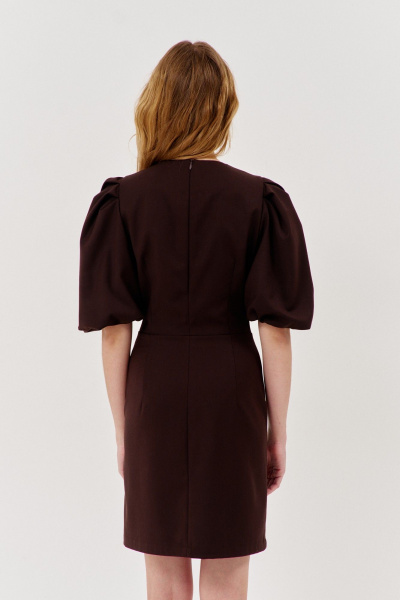 Платье FLAIM 1141.01 горький шоколад - фото 6