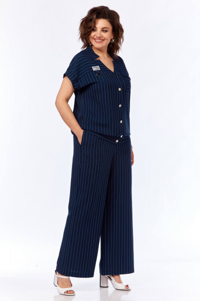 Блуза, брюки Matini 1.1688 синий - фото 2