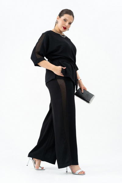 Брюки, пояс, туника Andina 964 черный - фото 12