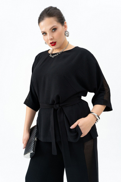 Брюки, пояс, туника Andina 964 черный - фото 8