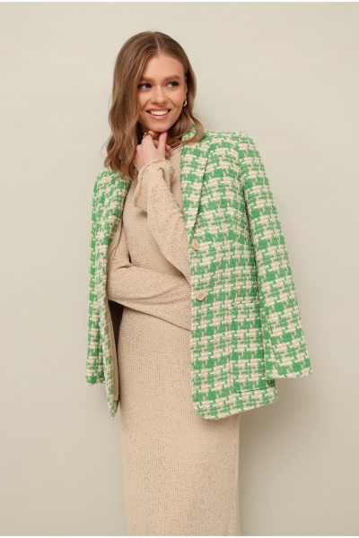 Деловой жакет прямого силуэта из текстиля PUR PUR 11-118/9 - фото 3