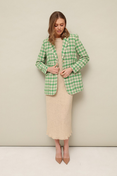 Деловой жакет прямого силуэта из текстиля PUR PUR 11-118/9 - фото 1