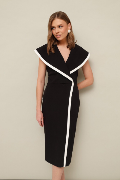 Деловое и нарядное платье из костюмной ткани PUR PUR 11-352 - фото 2