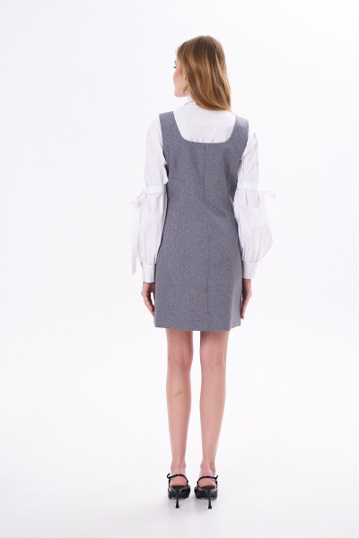 Платье KaVaRi 1104 серый - фото 6