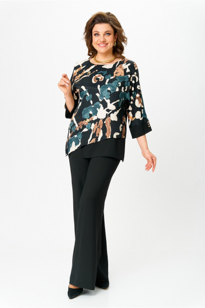 Блуза, брюки Bonna Image 972/1 черный - фото 10