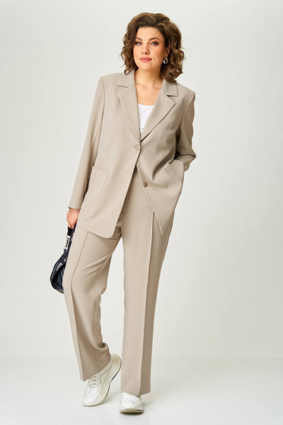 Брюки, жакет Karina deLux M-1273 бежевый - фото 3