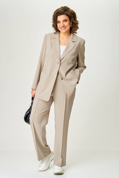 Брюки, жакет Karina deLux M-1273 бежевый - фото 2