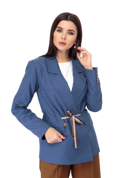 Жакет Anelli 901 синий - фото 12