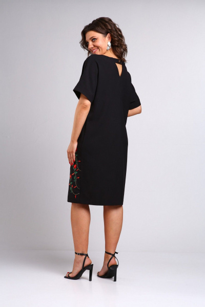 Платье LadisLine 1554 черный - фото 4