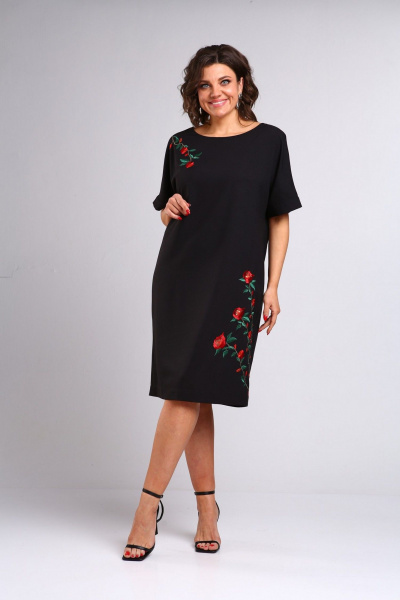 Платье LadisLine 1554 черный - фото 1