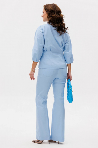 Брюки, жакет VI ORO VR-1179 небесный - фото 7