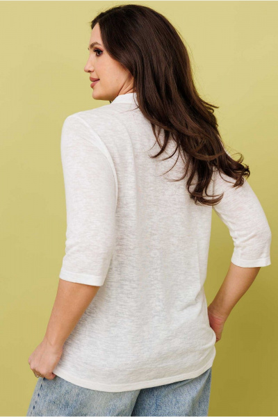 Джемпер из вискозы и текстиля с ассиметричным низом Mislana 1111 - фото 6