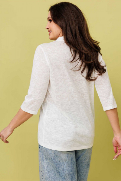 Джемпер из вискозы и текстиля с ассиметричным низом Mislana 1111 - фото 5