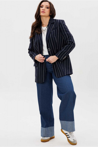 Брюки Mislana 1049 синий_джинс - фото 6