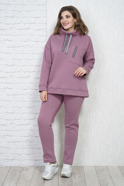 Брюки, джемпер Белтрикотаж 4314 сирень - фото 1