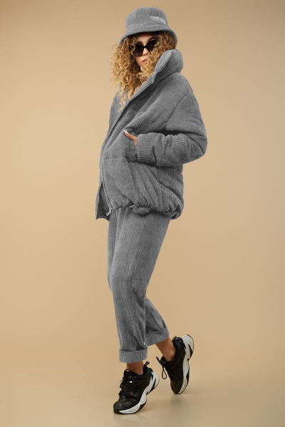 Брюки Сч@стье 7149 серый - фото 1