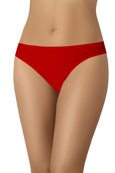 Трусы из эластичного трикотажа с красной отделкой Teyli 130 красный - фото 1