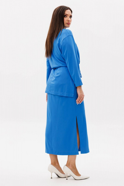 Трикотажный костюм с юбкой в стиле кежуал Fantazia Mod 4716 - фото 5