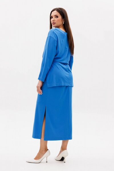 Трикотажный костюм с юбкой в стиле кежуал Fantazia Mod 4716 - фото 4