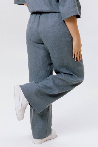 Брюки SHLOMO 2-1-1758 серый - фото 6