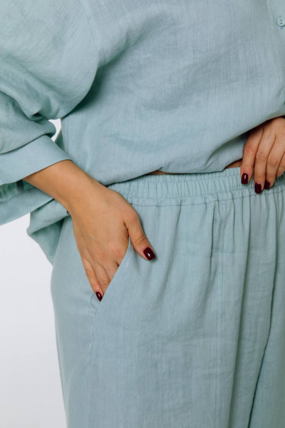 Брюки SHLOMO 2-6-2091 голубой - фото 6