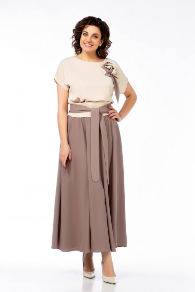 Платье Ольга Стиль С-912 беж-пудра - фото 7